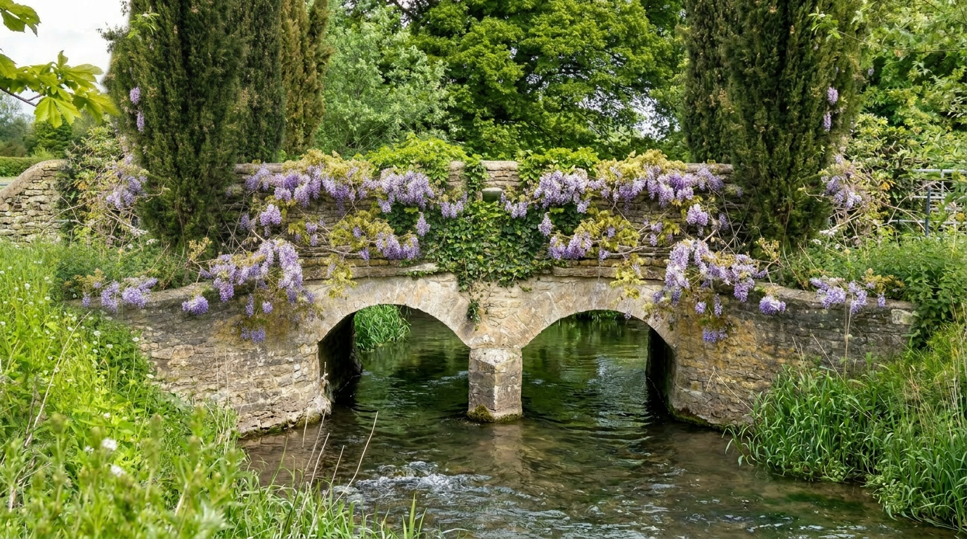 The double-arched bridge near Ewen Mill